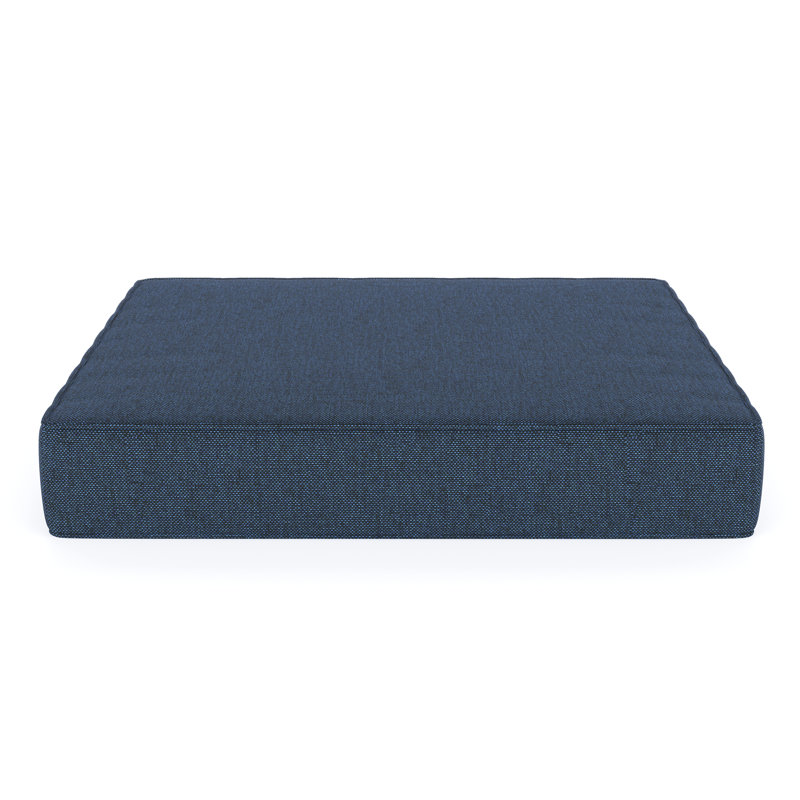 Lotta Lotta Sunbrella® Outdoor Ottoman Cushion, 23.5" W x 20.5" D, Sunbrella® Spectrum Indigo