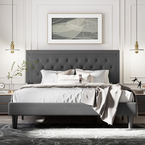 Mercury Row® Hegg Tufted Upholstered Platform Bed & Reviews - Wayfair ...