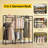 Portable Wardrobe Rack,High Closet Organizer