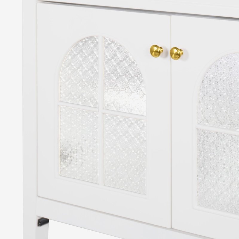 35.6" Bathroom Cabinet, Only Cabinet, White, White