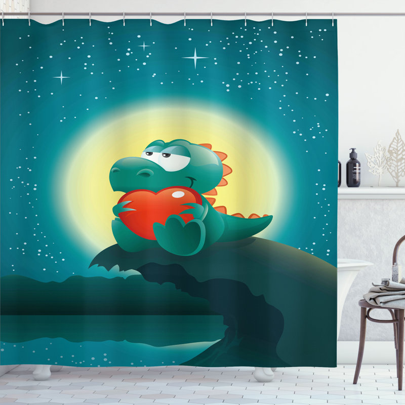 Shower Curtain with Hooks Included, 70"H x 69"W