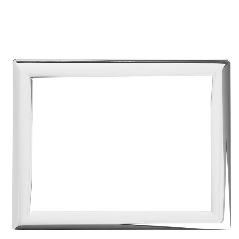 Cadre photo Manila en fer argenté 6X8, H 6,9 po x l 8 po x P 0,3 po