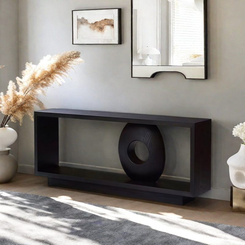 Console Modern Minimalist Art, H 23,62 po x l 78,74 po x P 15,75 po, Noir