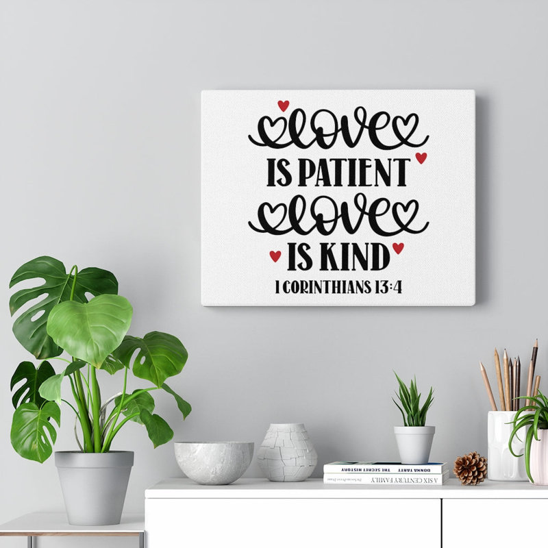 Love - Wrapped Canvas Print, 28cm H x 36cm W