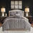 Ensemble de lampe de table grise 23 "avec USB Ambrous