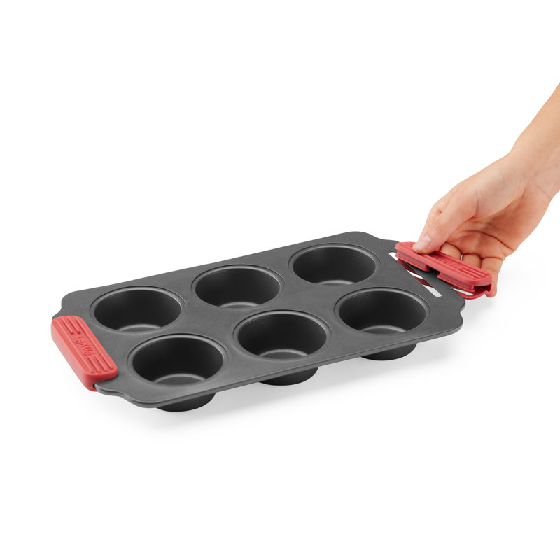 Lékué Nonstick Muffin Pan, 6 Cup