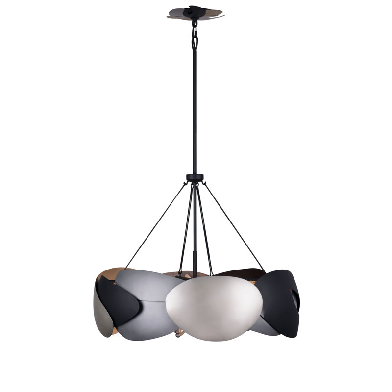 Luminaire suspendu bol 6 lumières Metalo Misto