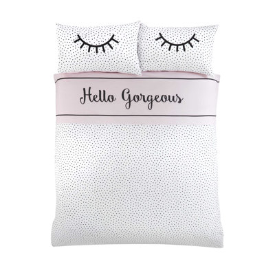 Hank Polyester Graphic Print & Text Bedding with Pillowcases Included