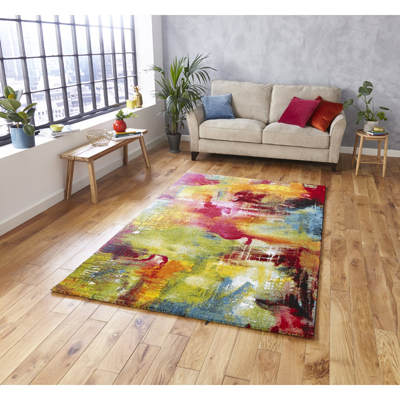 Sunrise area rug Machine Woven Rectangle Multi coloured, Rectangle 120 x 170cm