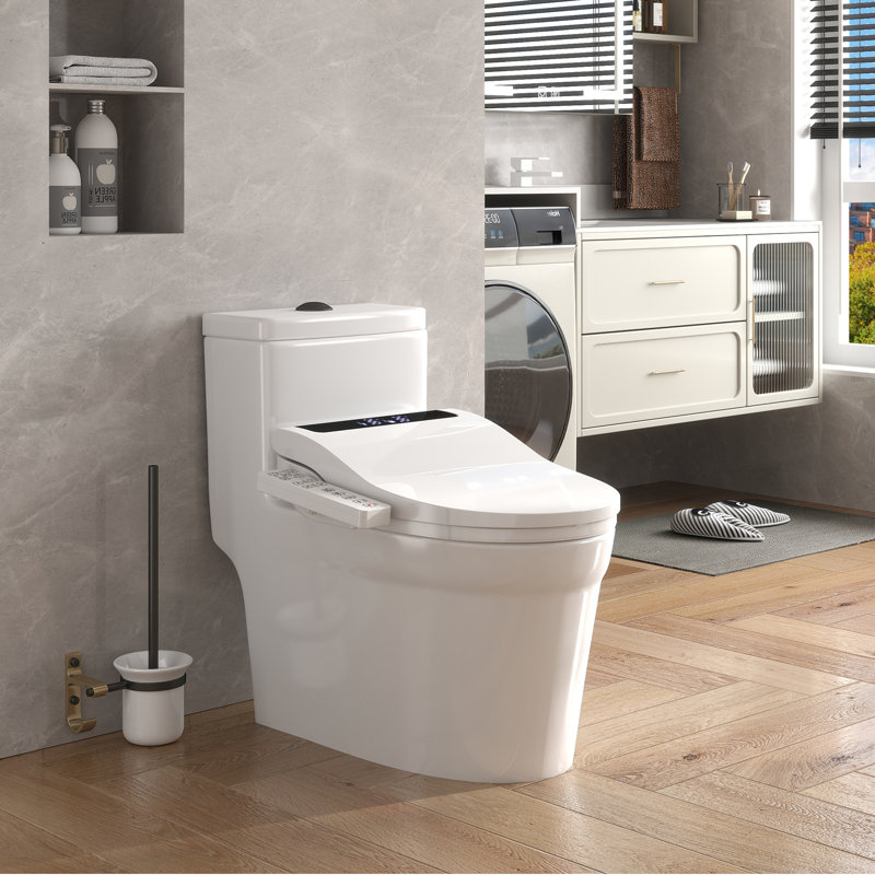 Smart Heated Toilet Seat With Self-cleaning Nozzle