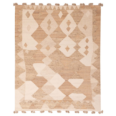Kilim brun clair Janson 8 pi 3 po x 9 pi 9 po
