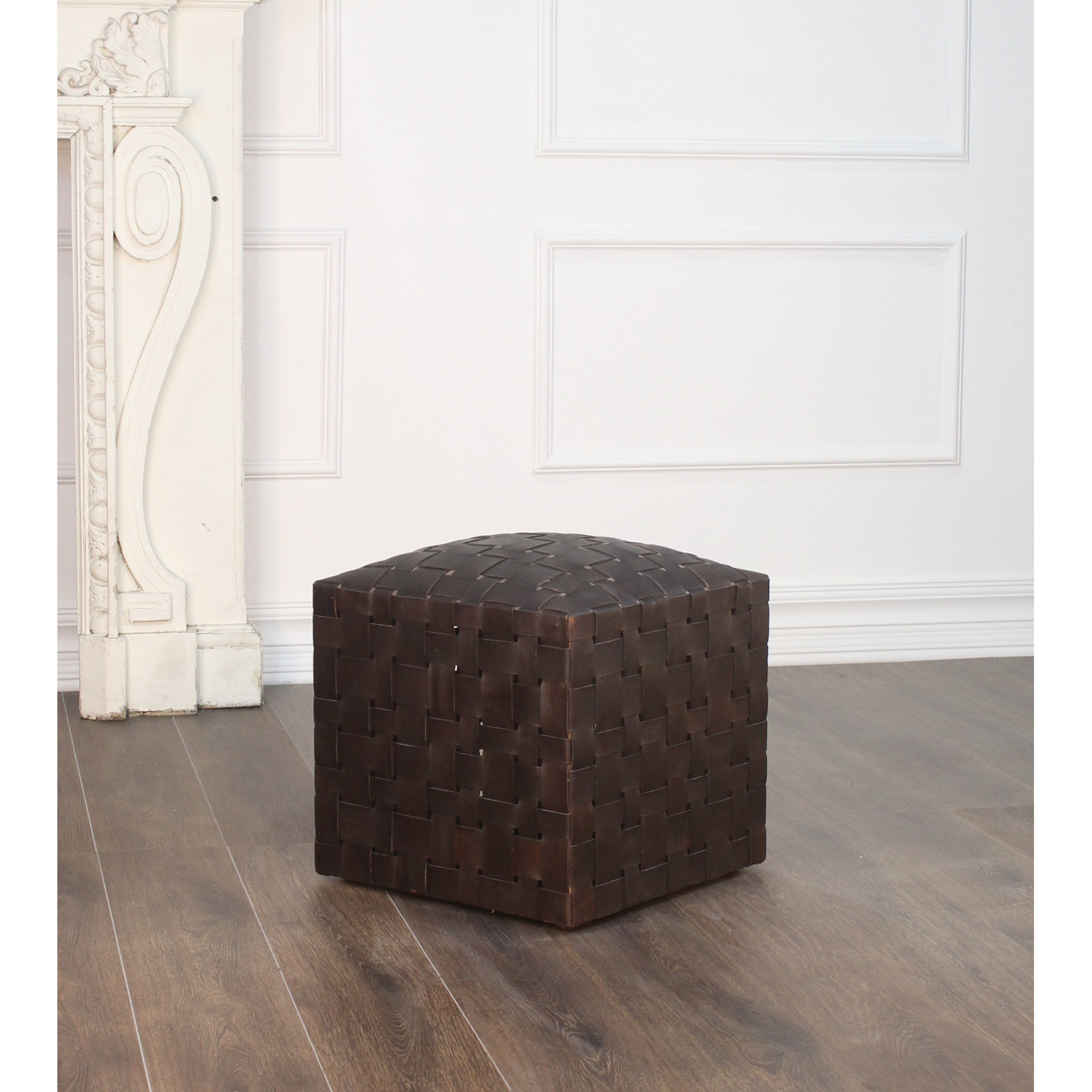 Halcyon 17" Ottoman, Chocolate
