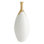 Dipped Golden Crackle/White Slender Vase-Lg