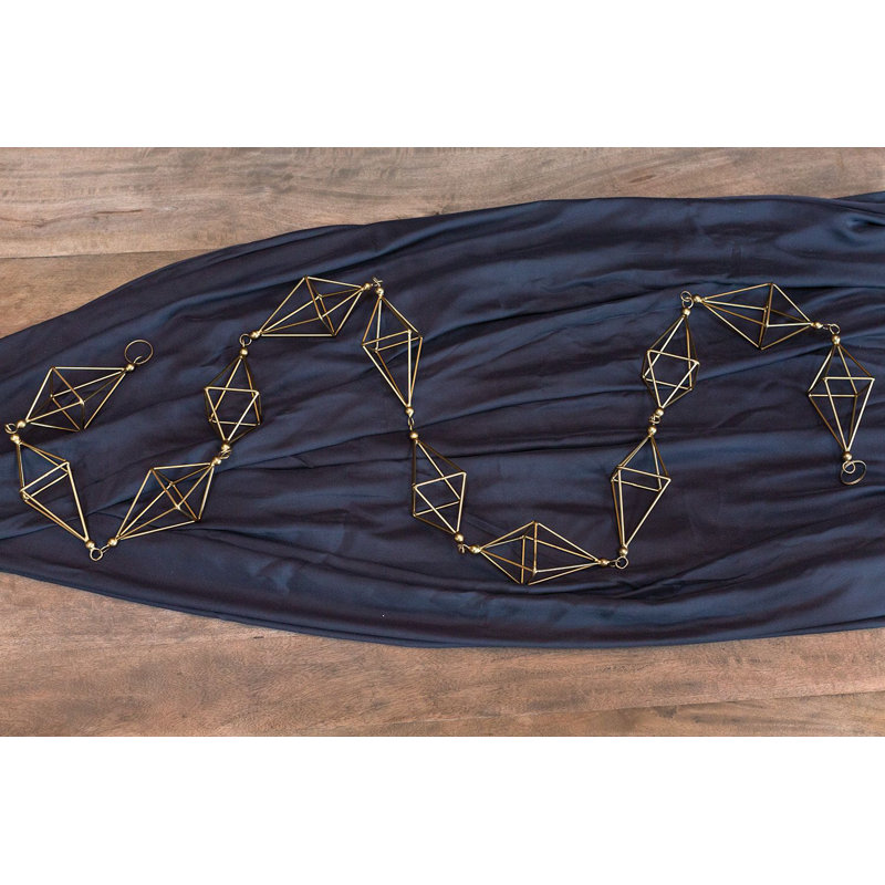 Vex 0.58' Gold Crystal Novelty Garland