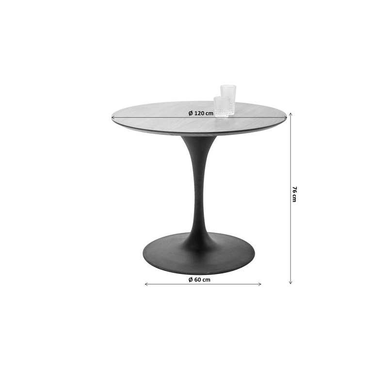 Rectangular Dining Table, Brown, 76cm H x 90cm W x 90cm D