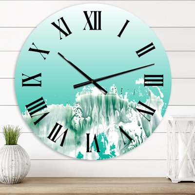Paysage Auquamarine - Horloge murale traditionnelle