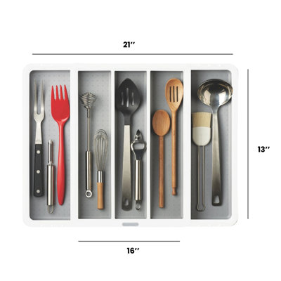 Plastic Rectangle Utensil Storage Set