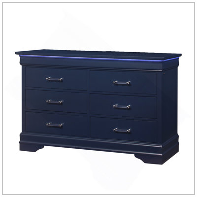 CHARLSTON BLUE DRESSER WITH LED by Mercer41