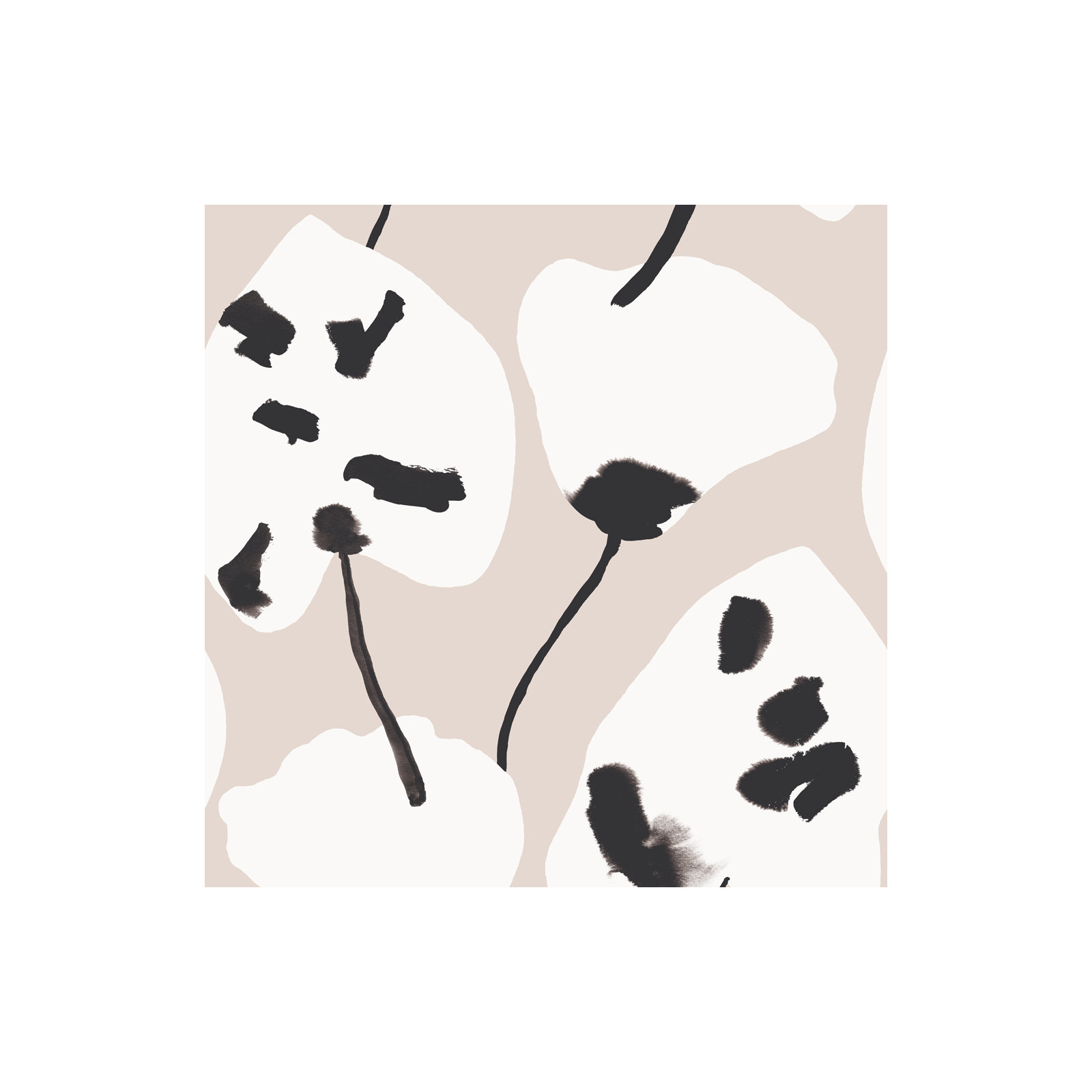 Painted Palm Peel And Stick Wallpaper