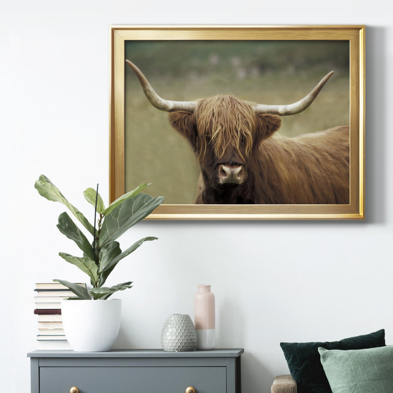 Highland Af d'après-midi, H 18,5 po x l 24,5 po x P 1 po, Cadre doré, Pas de tapis