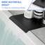 Robinet de baignoire mural avec bec cascade, noir mat-120778181