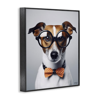 Hipster Bowtie Dog, estampe numérique par Roozbeh Bahramali