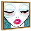 «Fashion and Glam Ready for the Water Neon Lips», impression sur toile-51241262-51241263