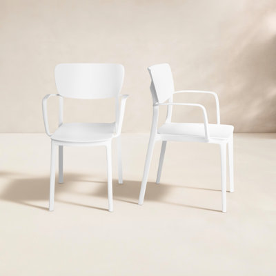 Farrah Stacking Patio Dining Armchair