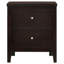 Table de chevet rectangulaire à 2 tiroirs Garrett Cappuccino-515484604