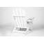 Chaise Adirondack pliante avec table d'appoint, ensemble de 3 chaises Adirondack, blanc-1461118454
