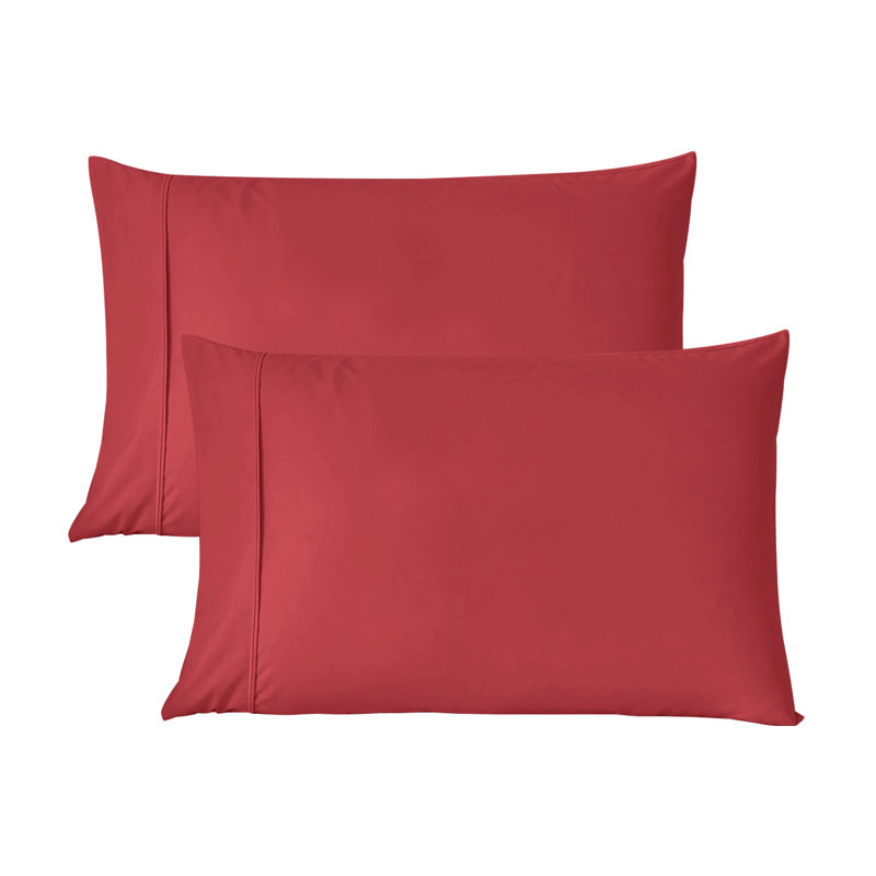 Microfiber - Set of 2, King, Burgundy