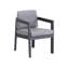 Ensemble repas de patio en aluminium 7 pièces Mesa avec chaises pivotantes