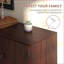 Cabinets with 2 Cupboards, 3 Drawers, Adjustable Shelves - Rustic Walnut Brown 50"W | Rustic/Lodge | Living Room