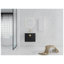 Meuble-lavabo mural 24 po avec lavabo en céramique et armoire d'appoint en châtaignier noir 24 po-129885121