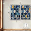 Nocturnal Orbits Set Canvas Print Blue Abstract Wall Art Set by Art Remedy, Black Frame, 10 x 15-735720562-735720561