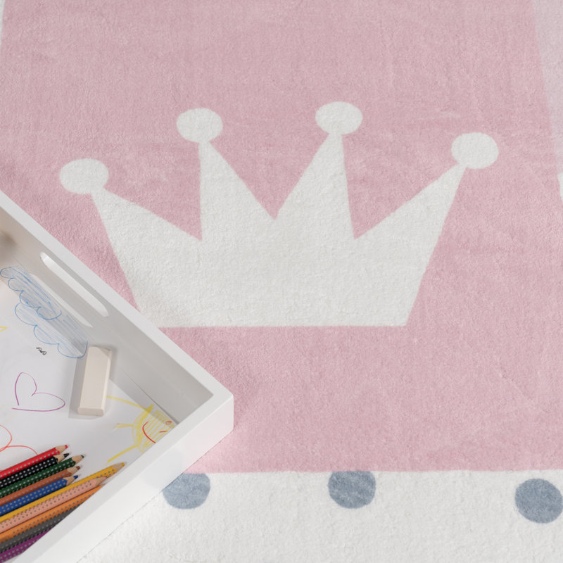 Sofren No Pattern And Not Solid Colour Area Rug, Pink, Round 160cm