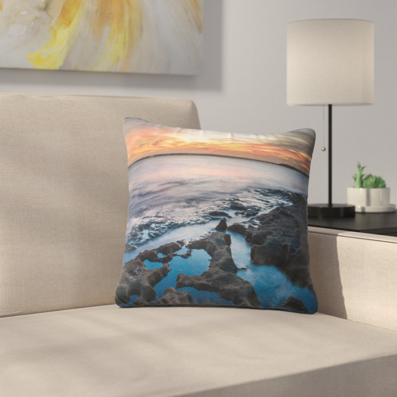 Coussin imprimé «Beautiful Waters» en Australie, 12 po x 20 po, Coussin lombaire