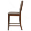 Chaise de comptoir rembourrée (ensemble de 2)