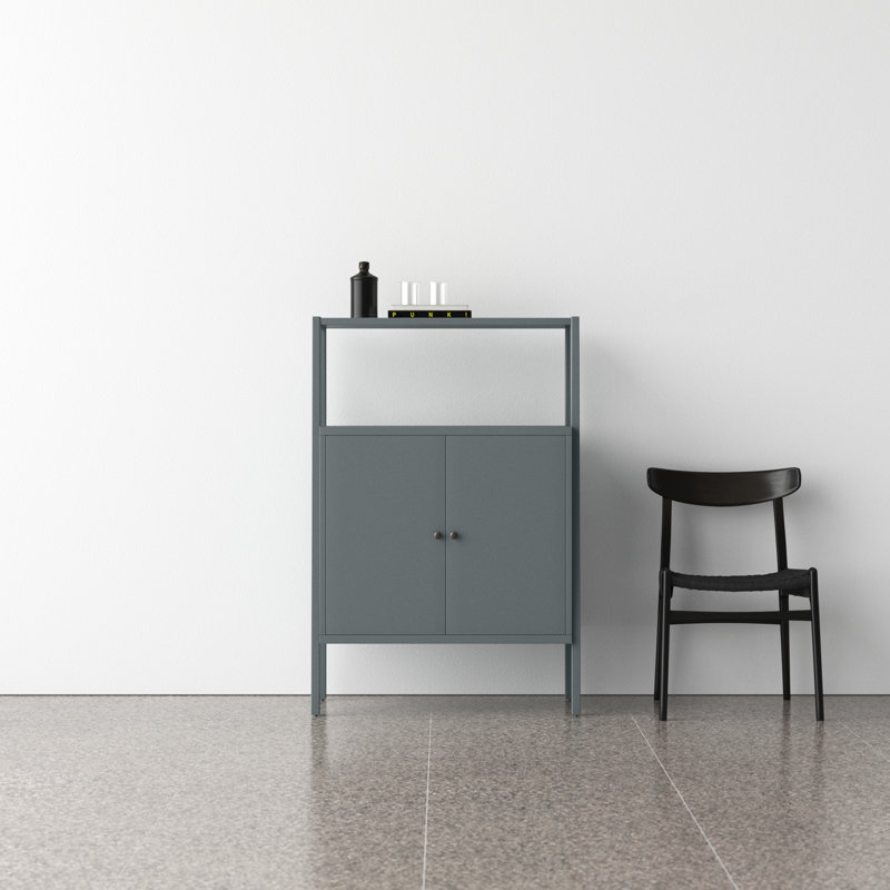 Faulkner 32'' Bar Cabinet, Gray/Green