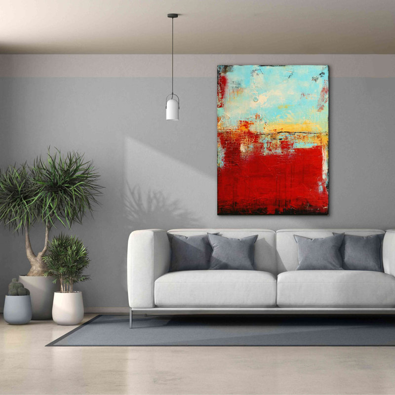 «Red Alaskan» par Erin Ashley, estampe numérique sur toile, L 40 po x H 54 po x P 1,5 po