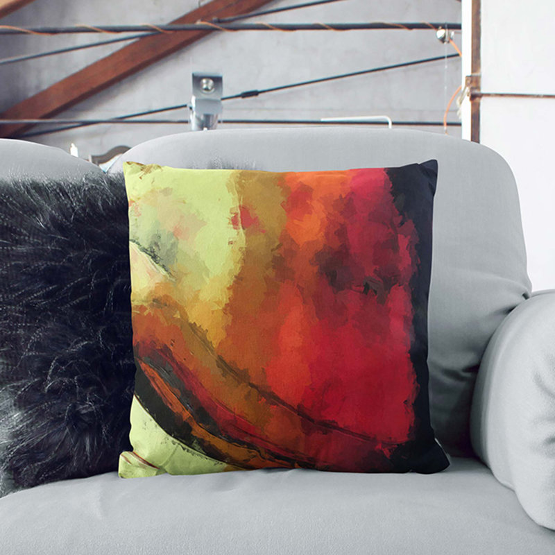 Square Throw Cushion, 55 x 55 cm, Black