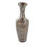 Grand vase décoratif en bois de bambou brun foncé avec laque-163747776