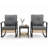 Yardgrace 3-Piece Outdoor Rocking Bistro Set With Cushions & 2-tier Coffee Table-180874952