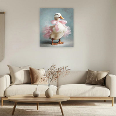 Art mural 24 po x 36 po Ballerina Duck
