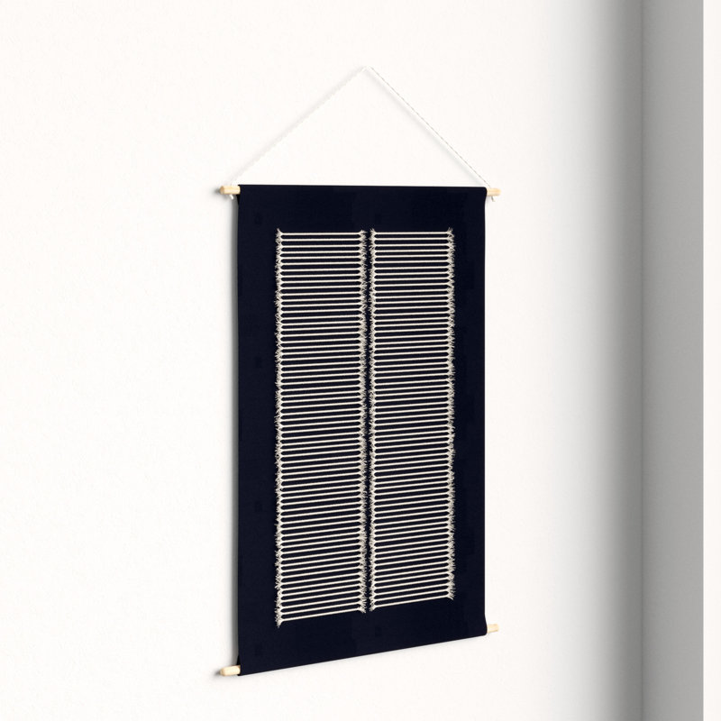 Suspension murale en coton avec tringle incluse