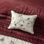 Édredon pour grand lit rouge 7 pièces - Aspect transitionnel et rembourrage en tissu de broderie comprenant un édredon, des taies décoratives, des oreillers et des jupes de lit Élégant lavable à la machine-118650070-118650074