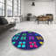 Tapis mauve/bleu à tisser électrique-38151589
