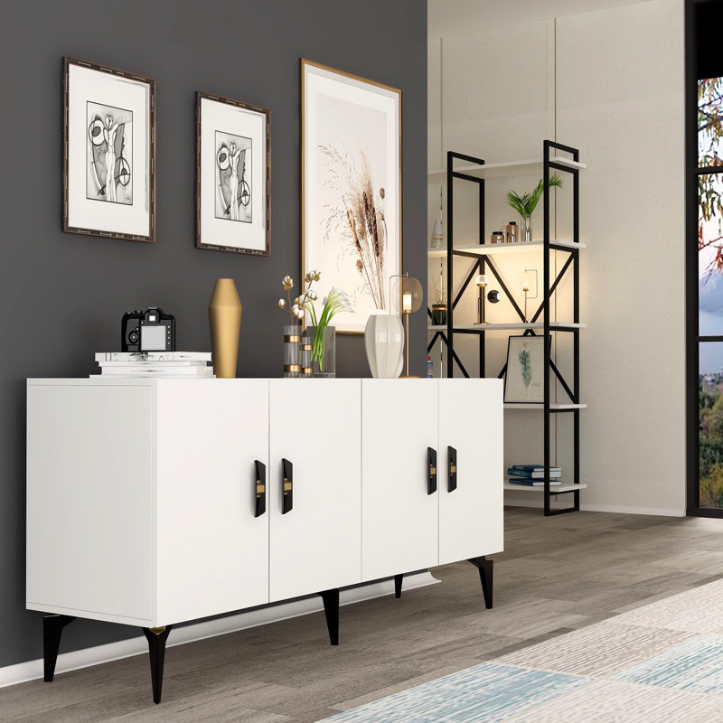 Olivia 150cm Console Table, White