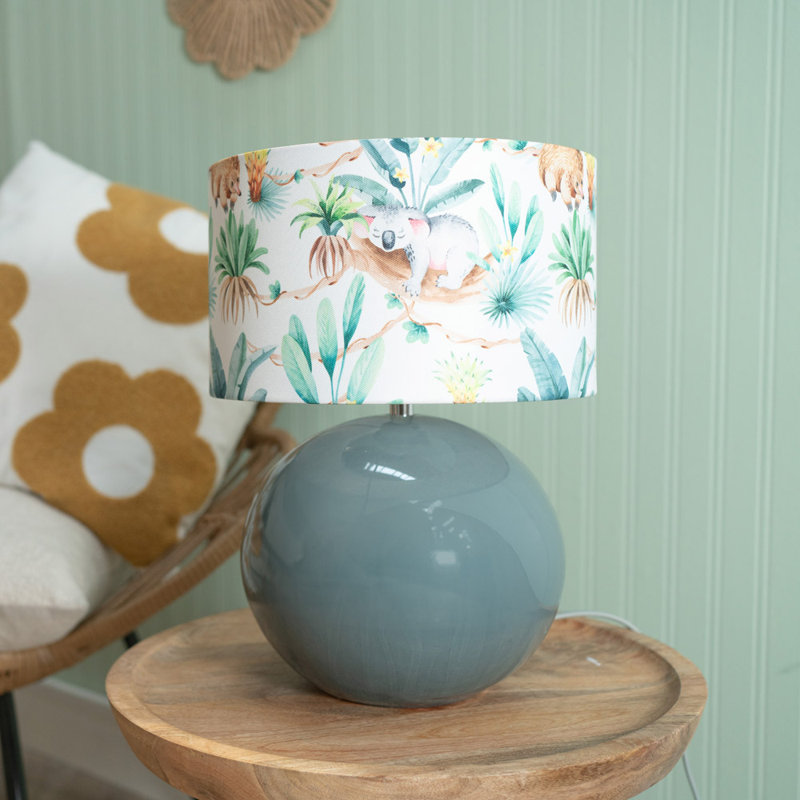 Mossman Ceramic Table Lamp, No, Green