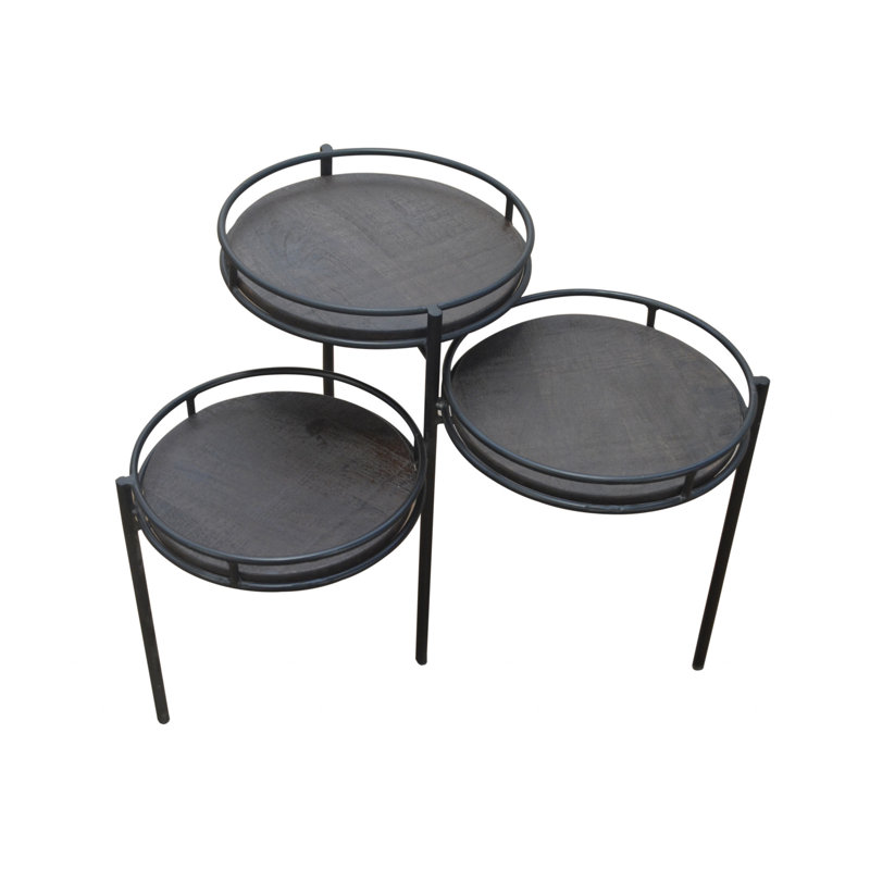 Solid Wood Top End Table